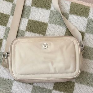 lululemon athletica Cream Crossbody Pouch with Adjustable Strap